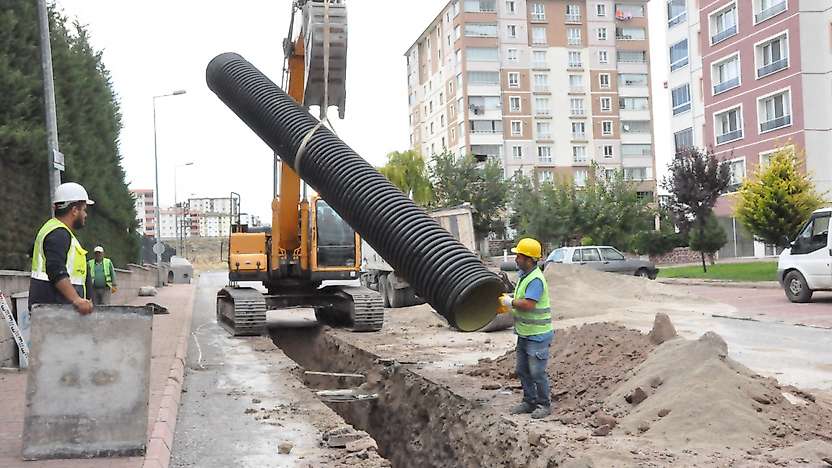 Erkilet'te güçlü yağmur suyu hattı projesi